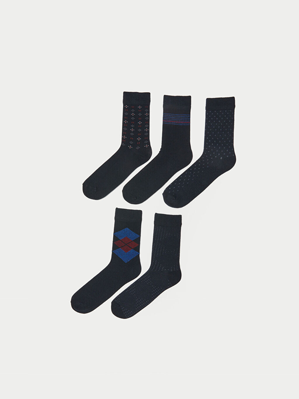 

Мужские носки с рисунком, 5 шт. LCW Accessories