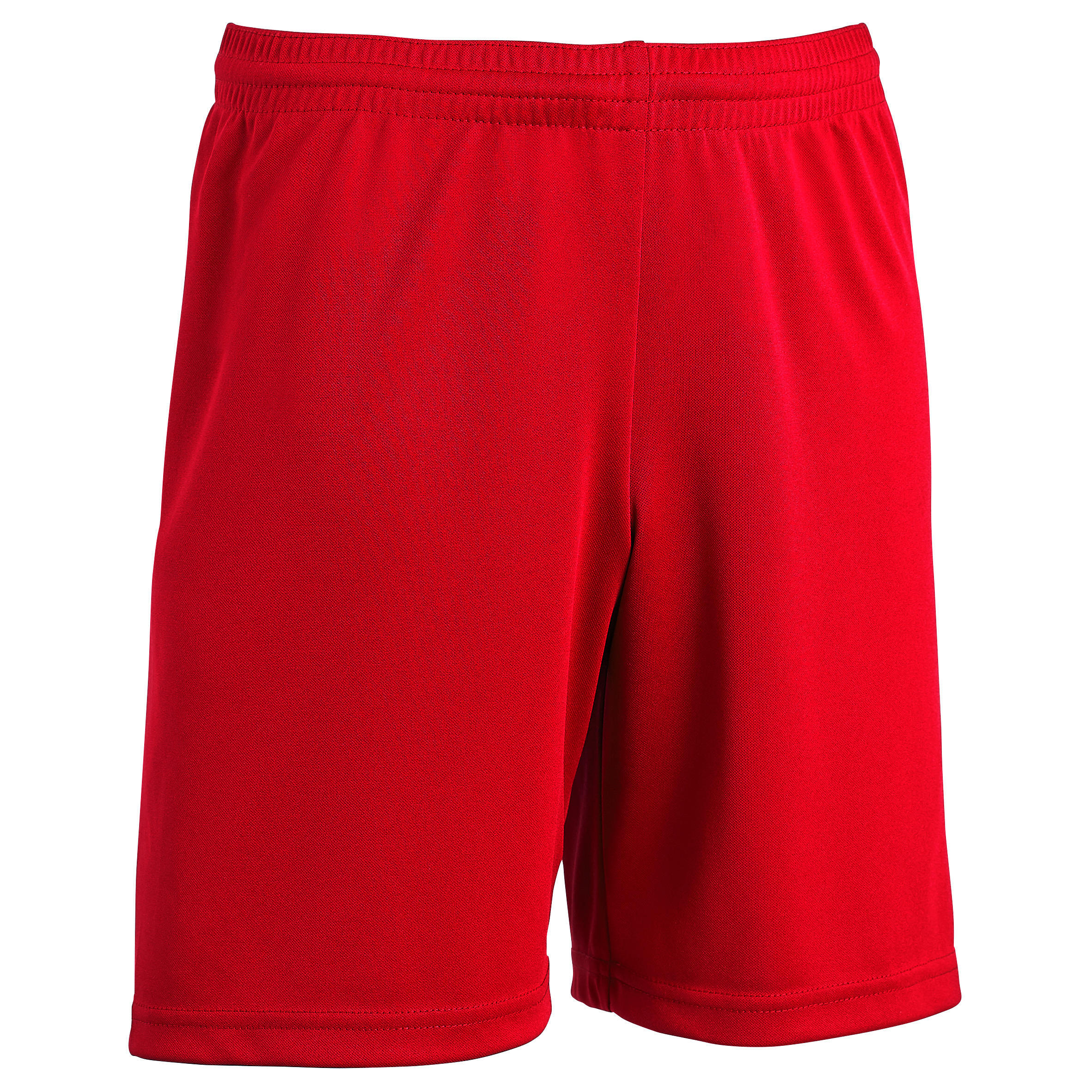 Футбольные штаны короткие F100 детские красные KIPSTA, огненно-красный