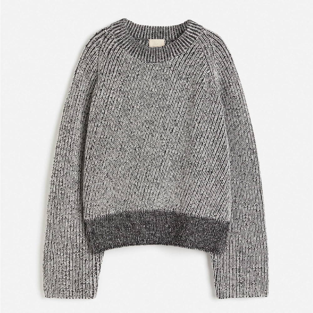 Свитер H&M Wool-blend, белый/черный свитер zara wool blend черный