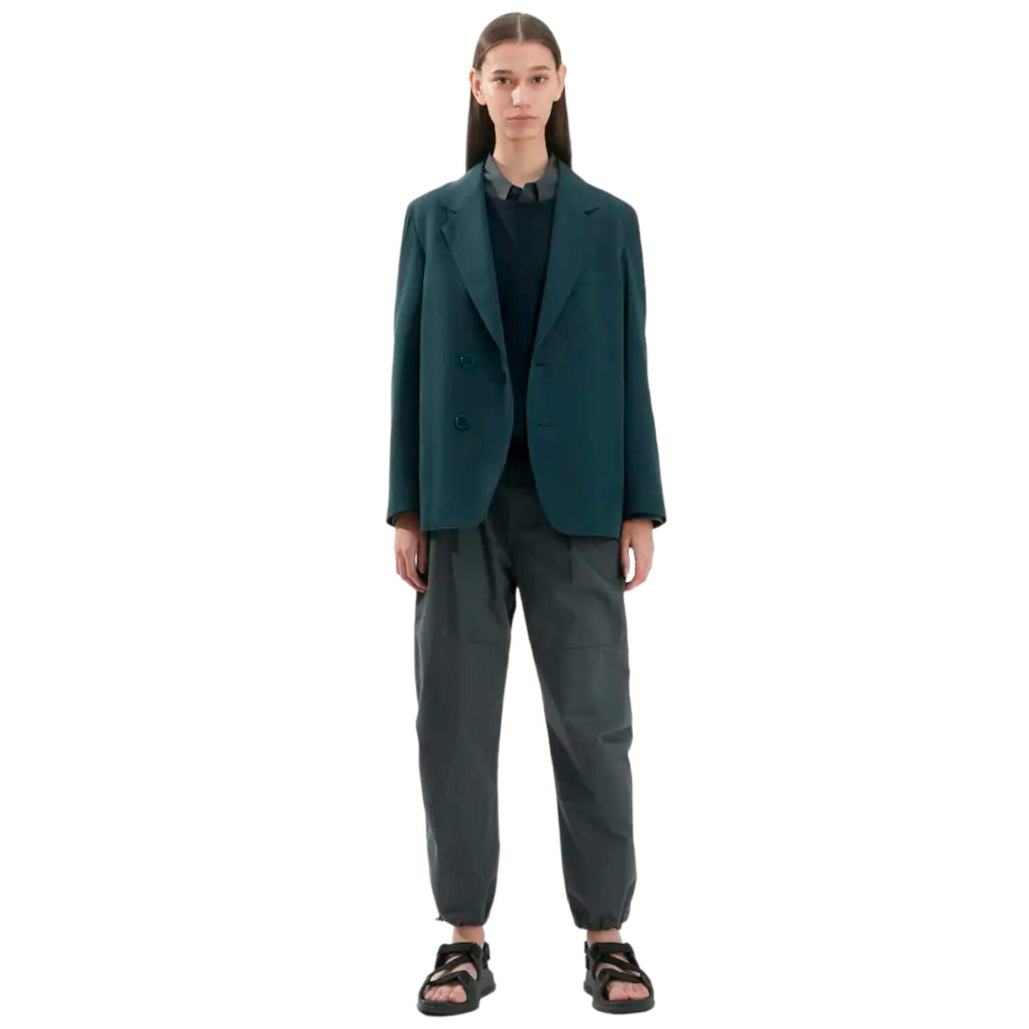

Пиджак Uniqlo Jersey Tailored, зеленый