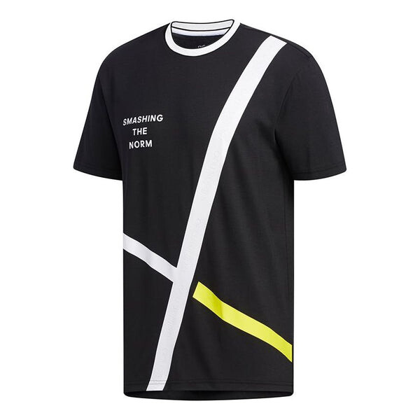 

Футболка Adidas neo M Cs Abs Gr T2 Alphabet Printing Casual Sports Breathable Short Sleeve Black, Черный