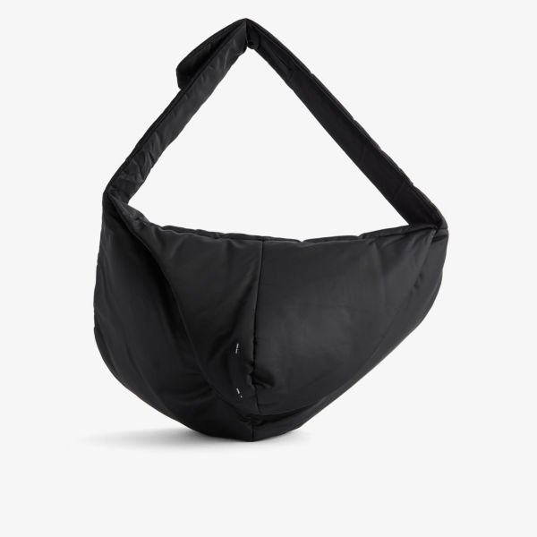 цена Аморфная сумка через плечо из изогнутой ткани Heliot Emil, черный