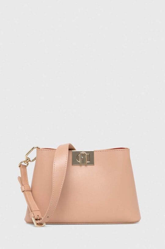 

Кожаная сумка Fleur Furla, розовый