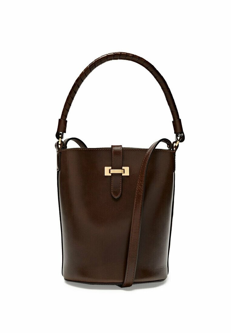 

Сумочка Mini Bucket With Buckle Massimo Dutti, коричневый