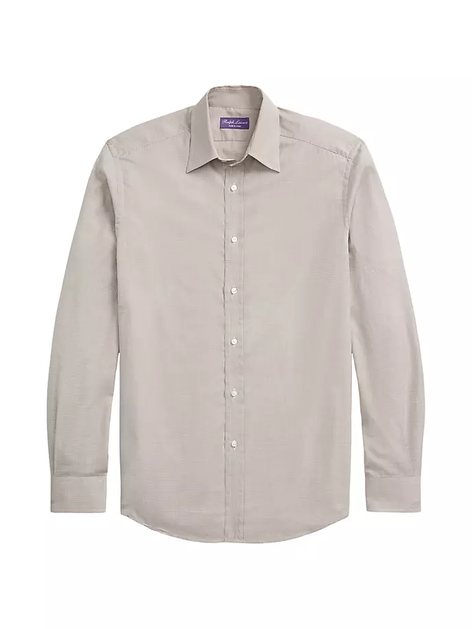 Рубашка на пуговицах Harrison с узором «гусиные лапки» Ralph Lauren Purple Label, серый кроссовки cruyff superbia cream taupe