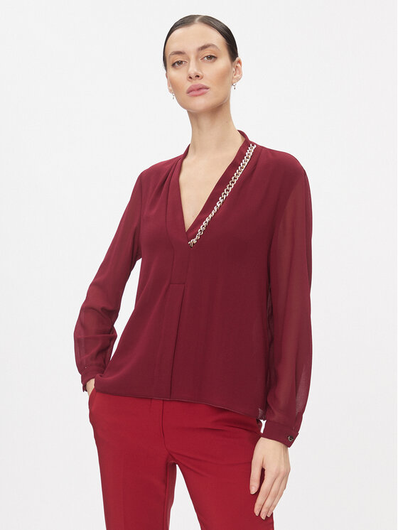 Блуза стандартного кроя Rinascimento, красный