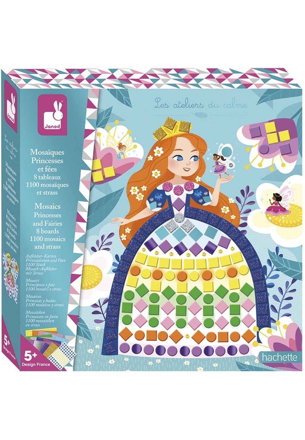 

Пазл ATELIER-MOZAIEK PRINSESSEN EN FEETJES Janod, цвет multi coloured