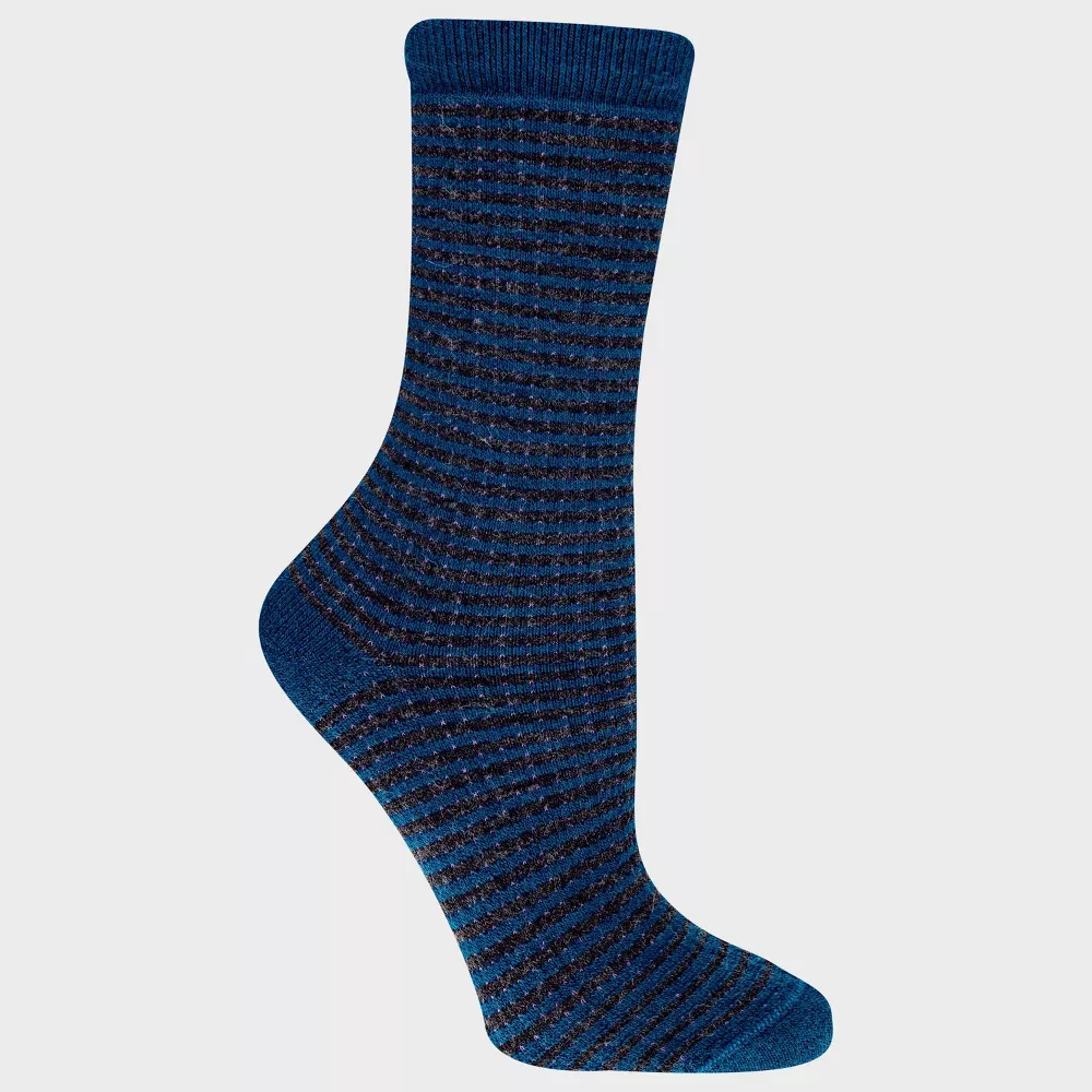 

Женские полосатые термоноски из смеси шерсти Alaska Knits средней толщины, цвет Blue/Charcoal