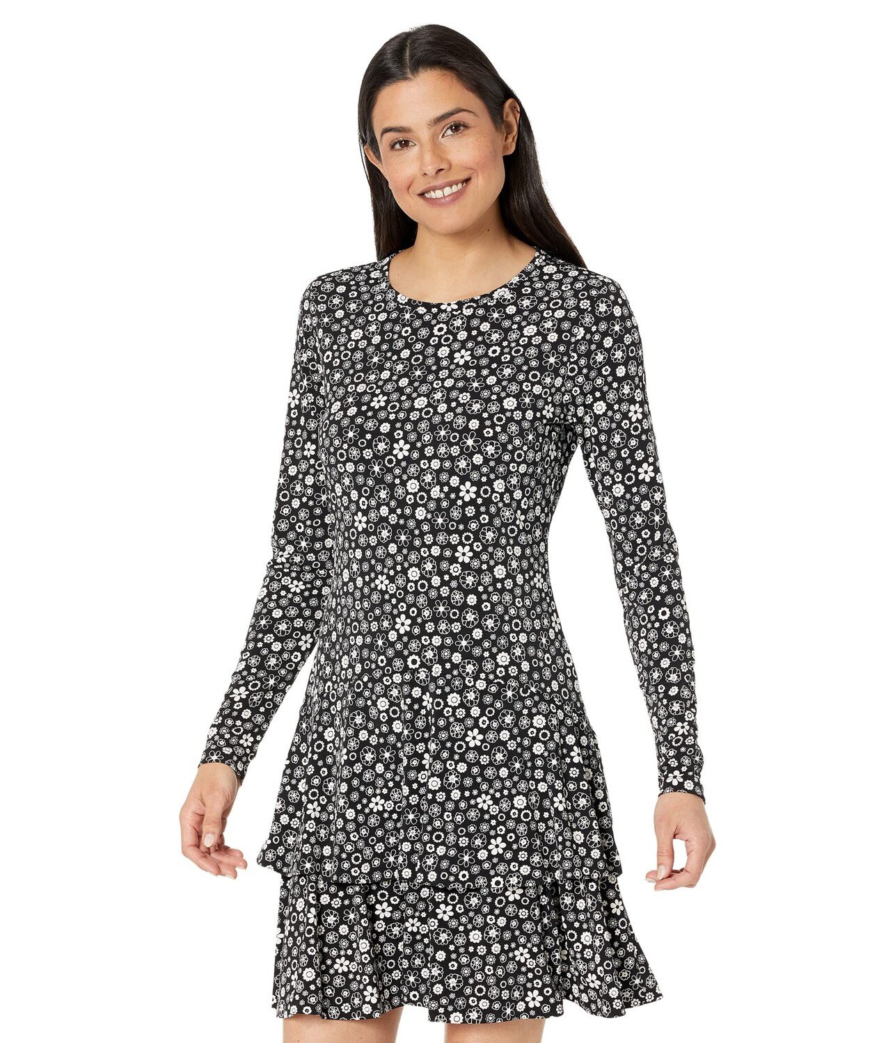 

Платье MICHAEL Michael Kors, Stencil 60s Matte Jersey Flounce Dress