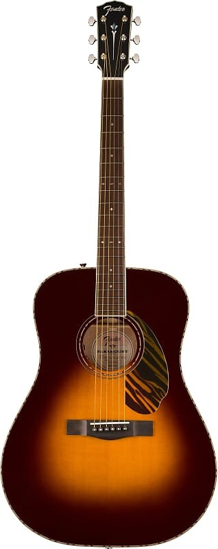 

Fender PD-220E Dreadnought Acoustic-Electric 3-Color Vintage Sunburst с жестким футляром