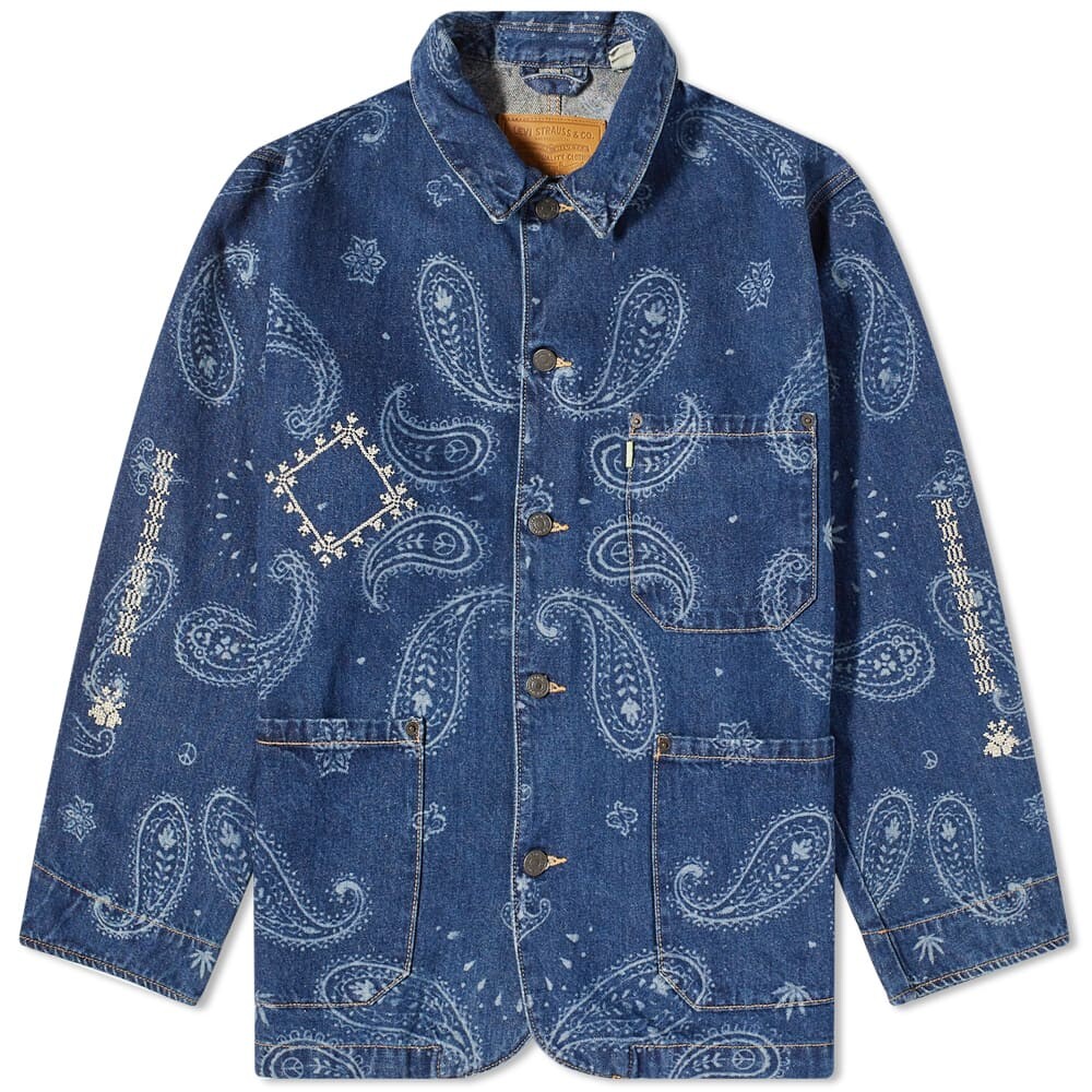 

Куртка evi's Vintage Clothing x Adish Indigo 2 Hemp Chore Levis Vintage Clothing