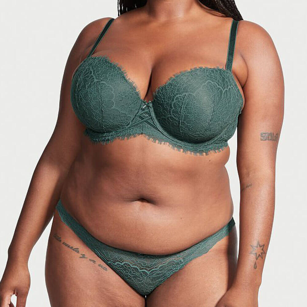 

Бюстгальтер на легкой подкладке Victoria's Secret Dream Angels Demi, зеленый