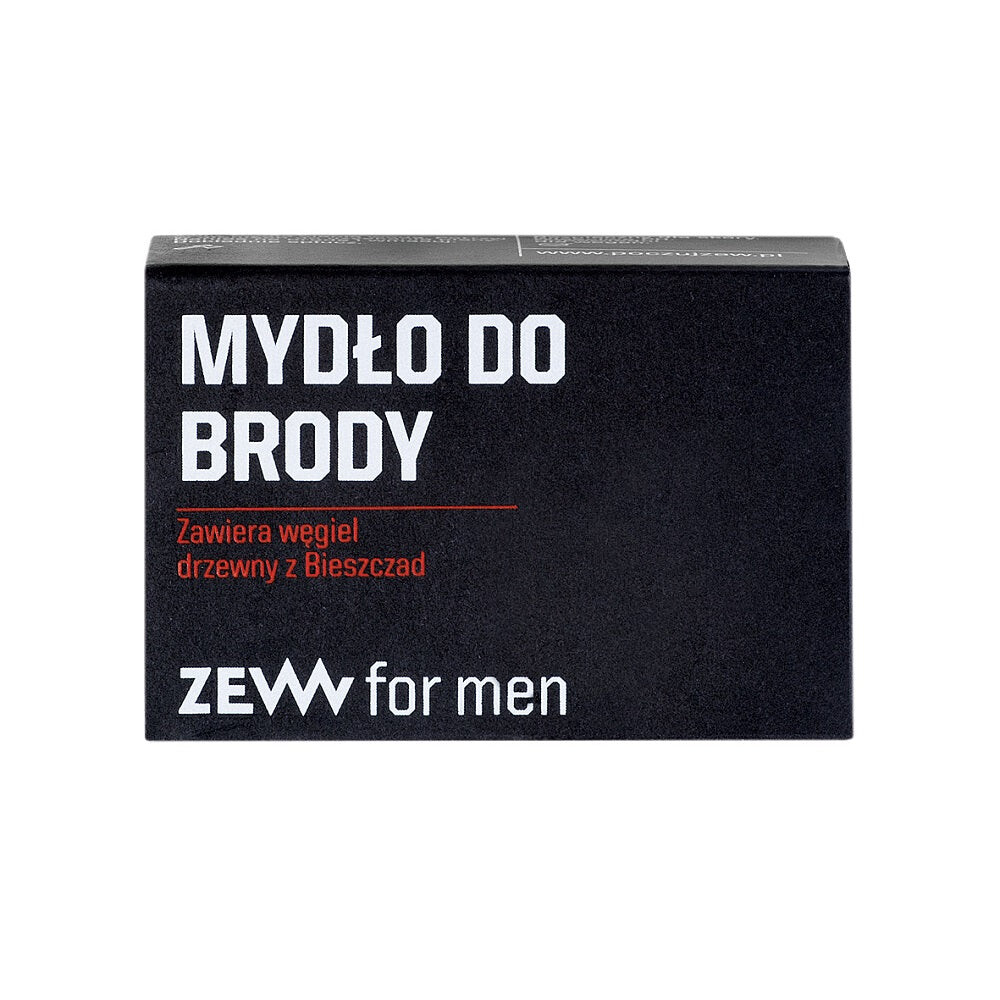 Zew For Men Мыло для бороды с углем из Бещад 85мл