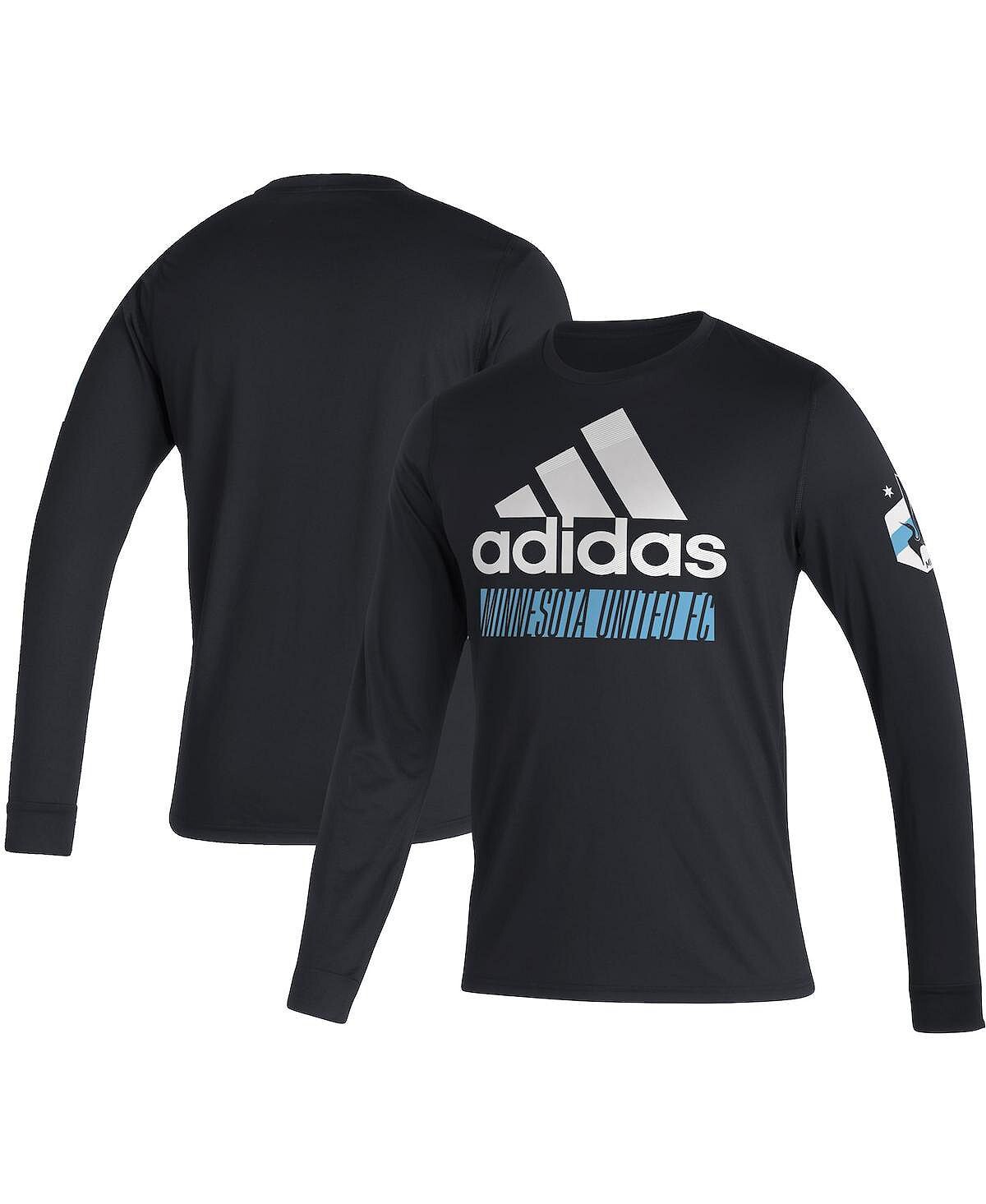 

Мужская футболка minnesota united fc черного цвета с длинным рукавом в винтажном стиле adidas, черный