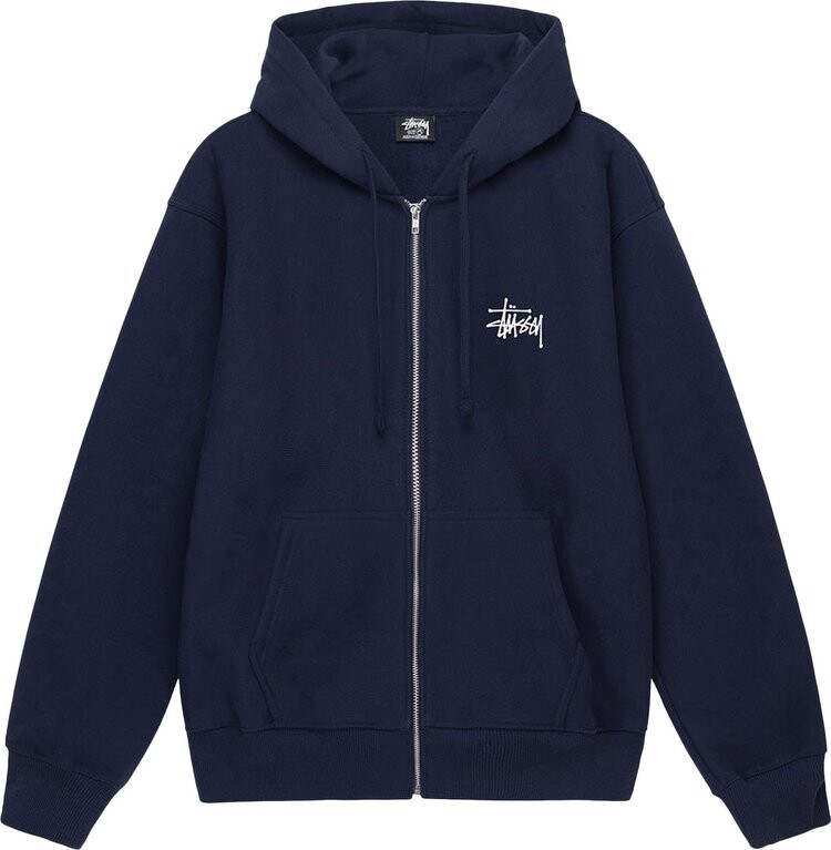 Basic stüssy zip hood sale