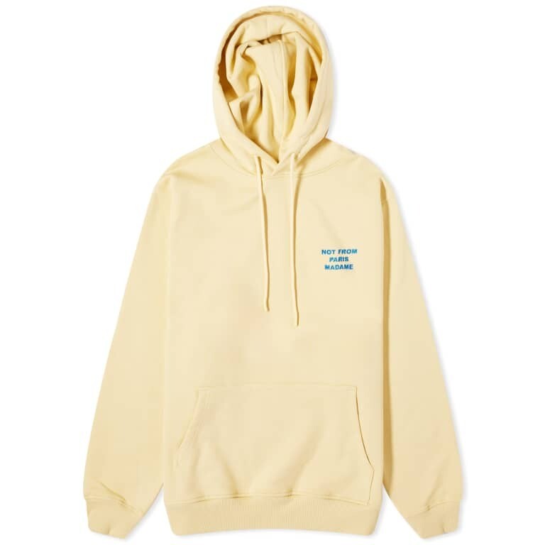 

Худи Drole De Monsieur Not From Paris Madame, светло-желтый