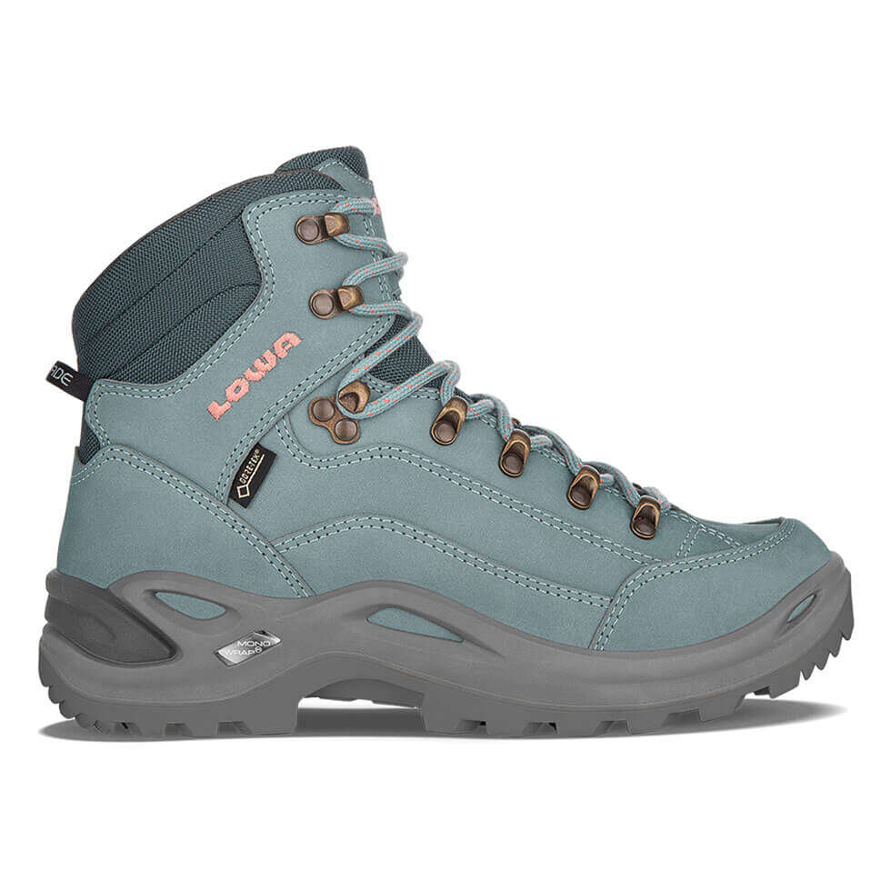 

Ботинки треккинговые Lowa Renegade GTX Ws, серый / синий / розовый