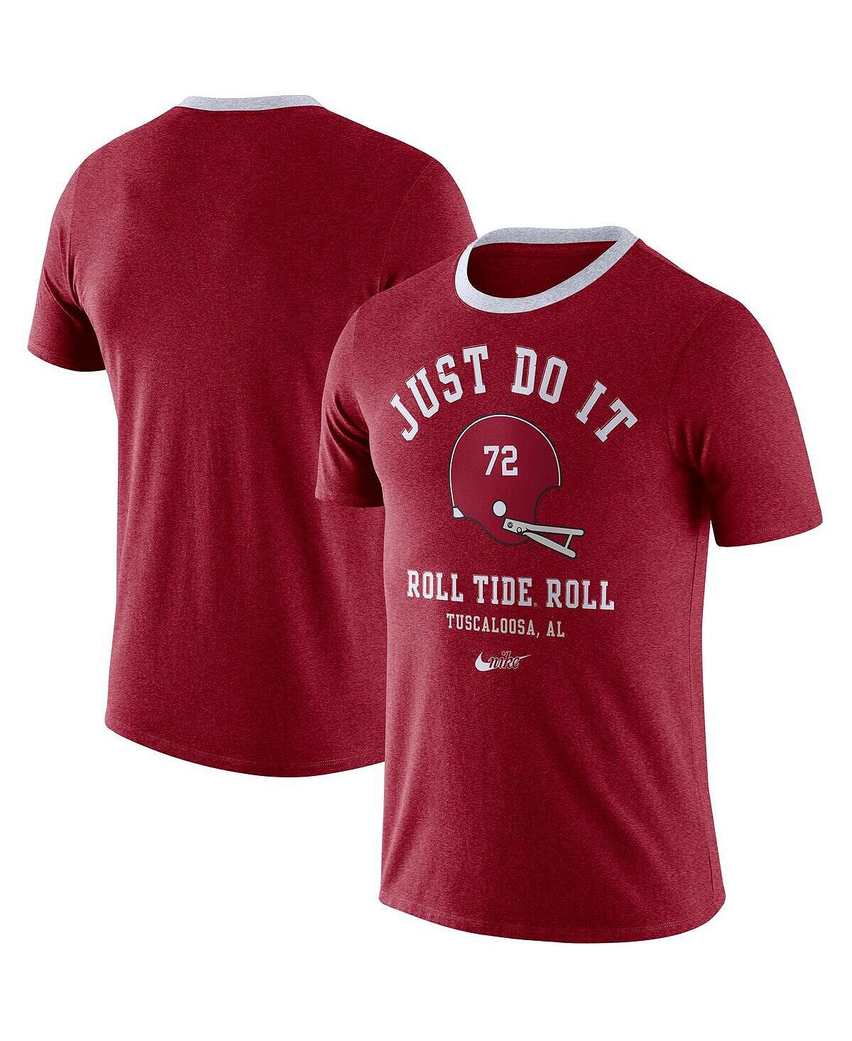 

Мужская футболка crimson alabama crimson tide vault helmet team tri-blend Nike