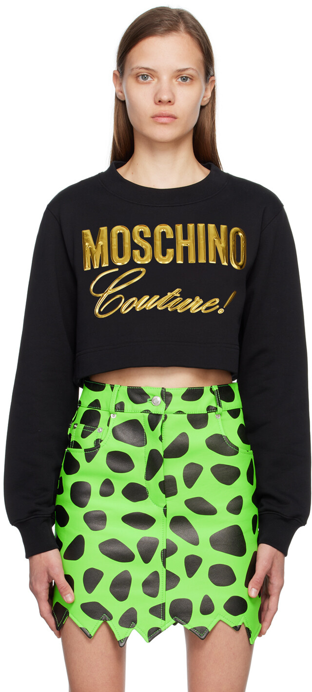 

Черный свитшот Moschino Couture