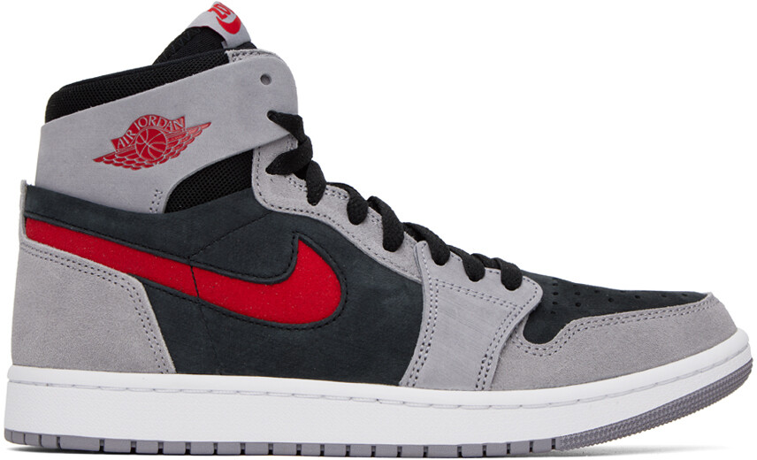 

Серо-красные кроссовки Air Jordan 1 Zoom Comfort 2 Nike Jordan
