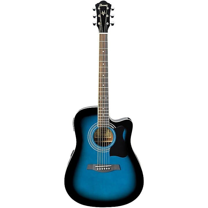 

Электроакустическая гитара Ibanez V70CE в цвете Trans Blue