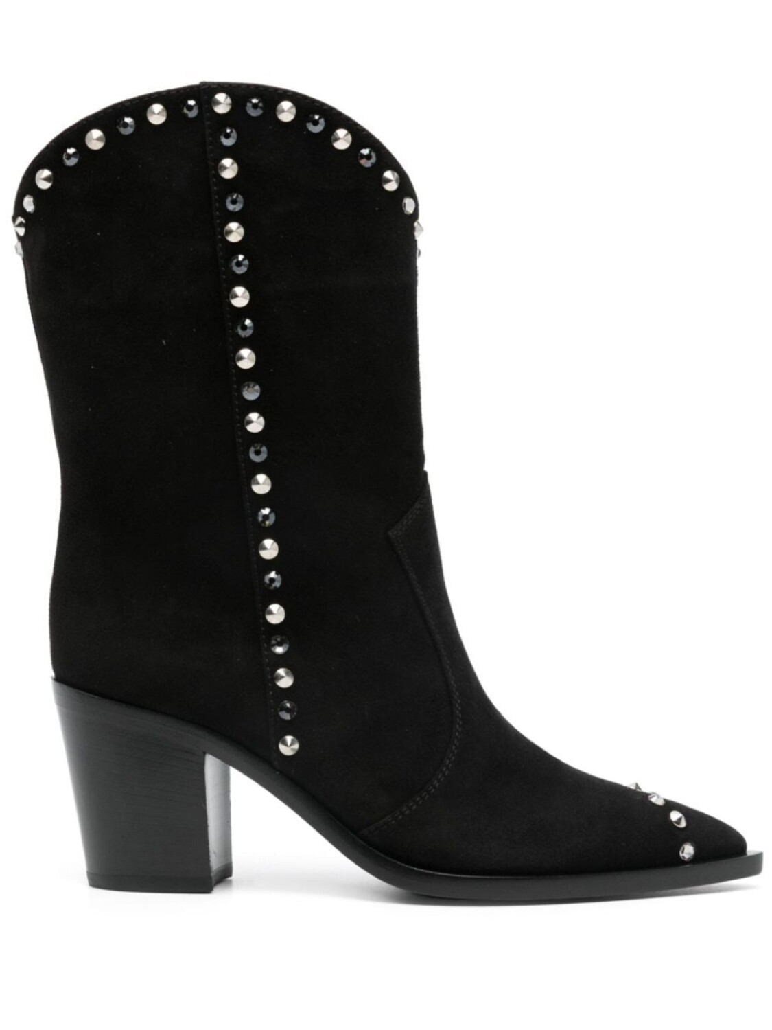 

Gianvito Rossi сапоги с заостренным носком, черный
