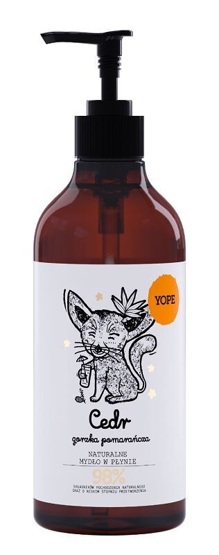 

Yope Cedr i Gorzka Pomarańcza Мыло для рук, 500 ml