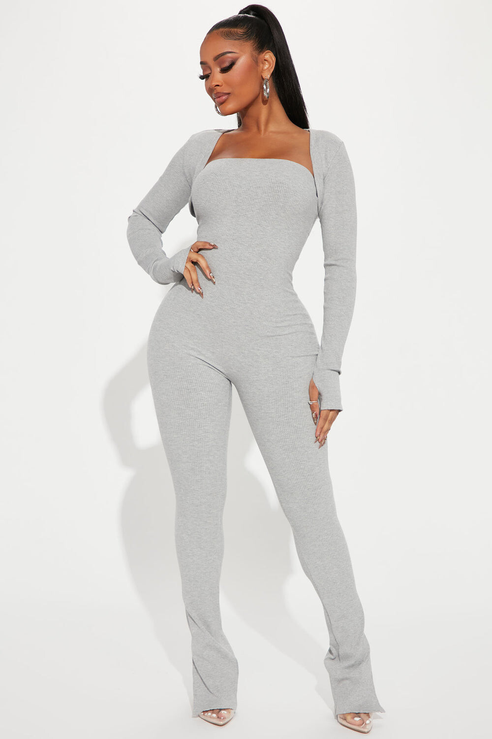 

Джинсы Fashion Nova ZDST1832, серый