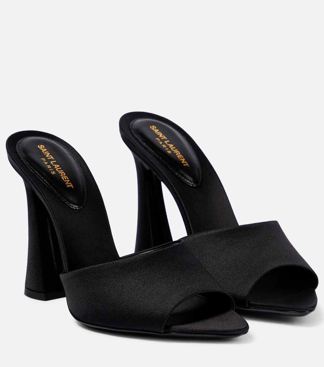 

Атласные сандалии Suite 105 Saint Laurent, черный