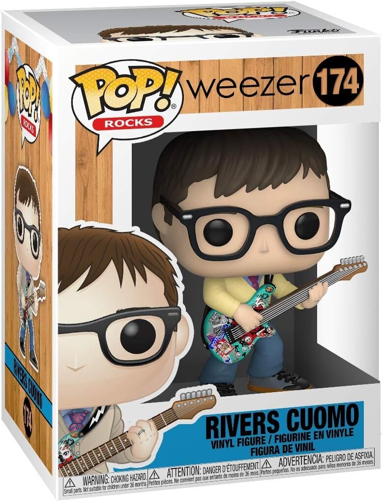 

Фигурка Rivers Cuomo #174 Funko POP! Rocks Weezer Vinyl Figure (Includes Compatible Ecotek Plastic Pop Box Protector Cas