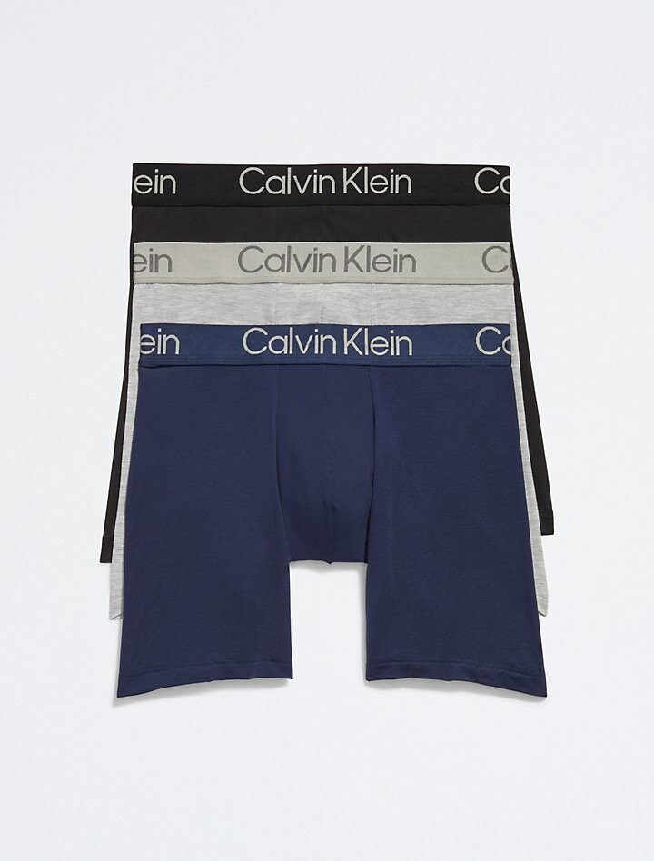 

Ультрамягкие трусы-боксеры Modern 3-Pack Calvin Klein, черный