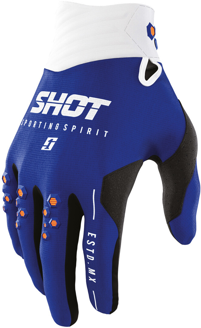 

Перчатки Shot Contact Spirit с логотипом, синий