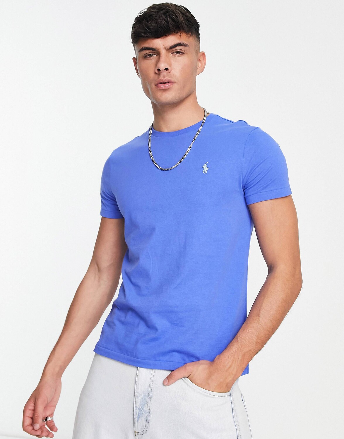

Темно-синяя футболка с логотипом Polo Ralph Lauren