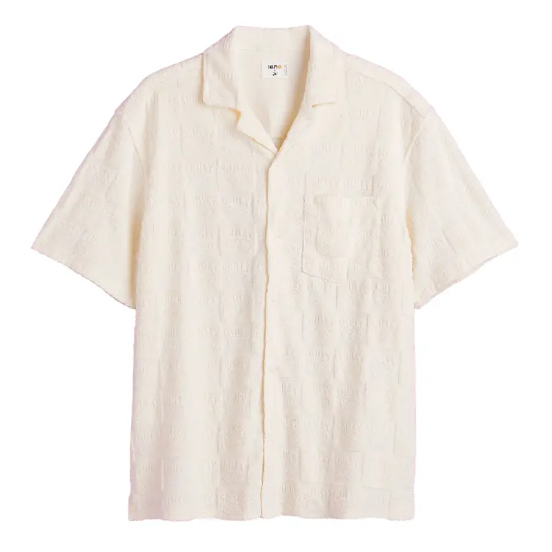 

Рубашка H&M Relaxed Fit Terry Cloth, кремовый