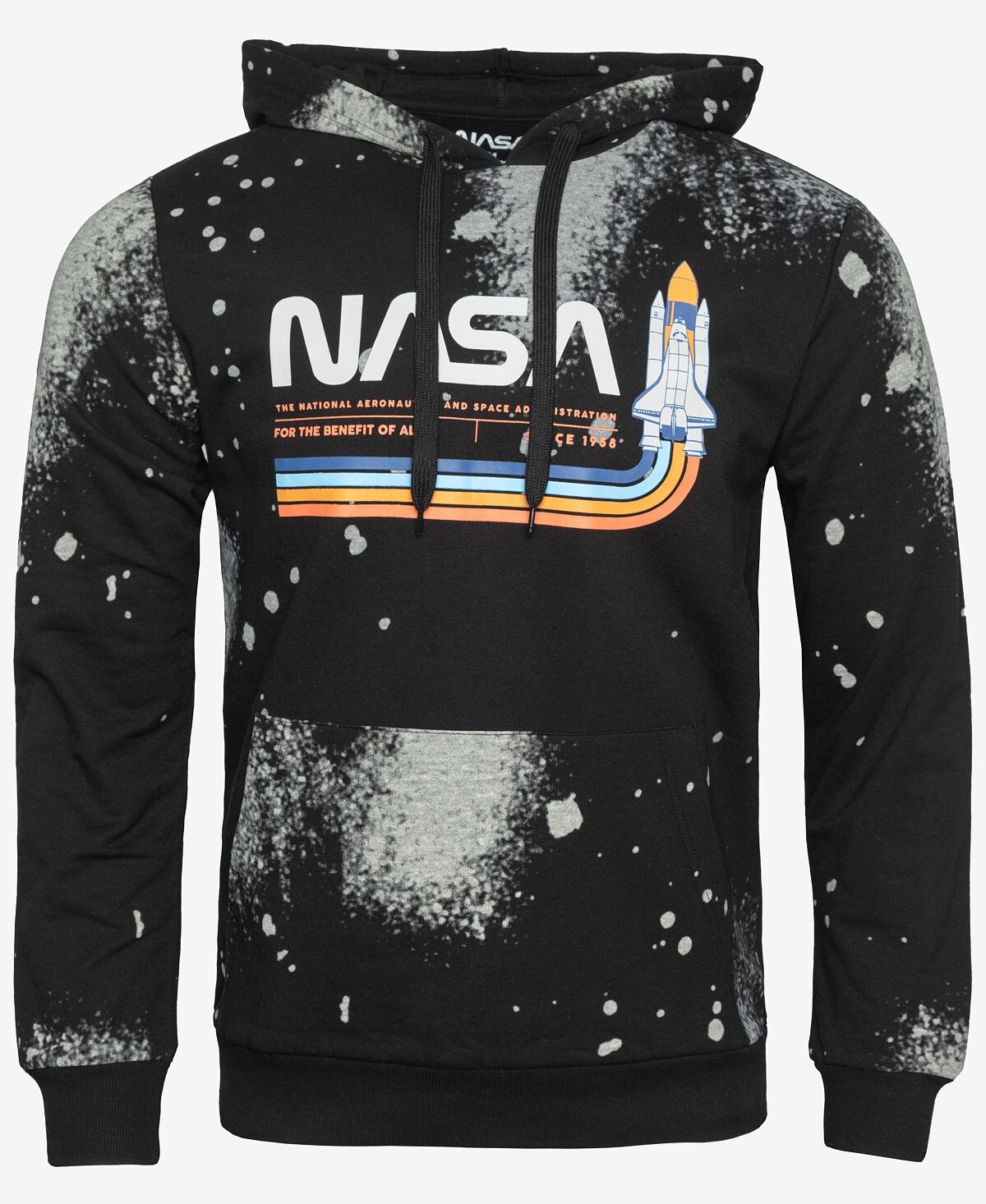 

Мужская худи nasa tie dye с длинными рукавами Hybrid, черный