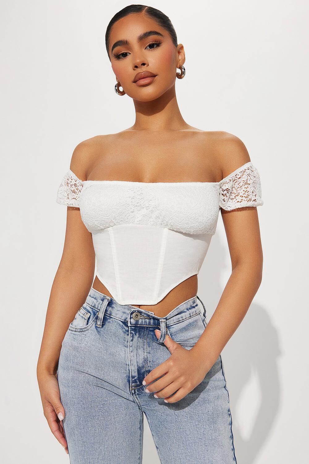

Топ Fashion Nova TC28229, белый