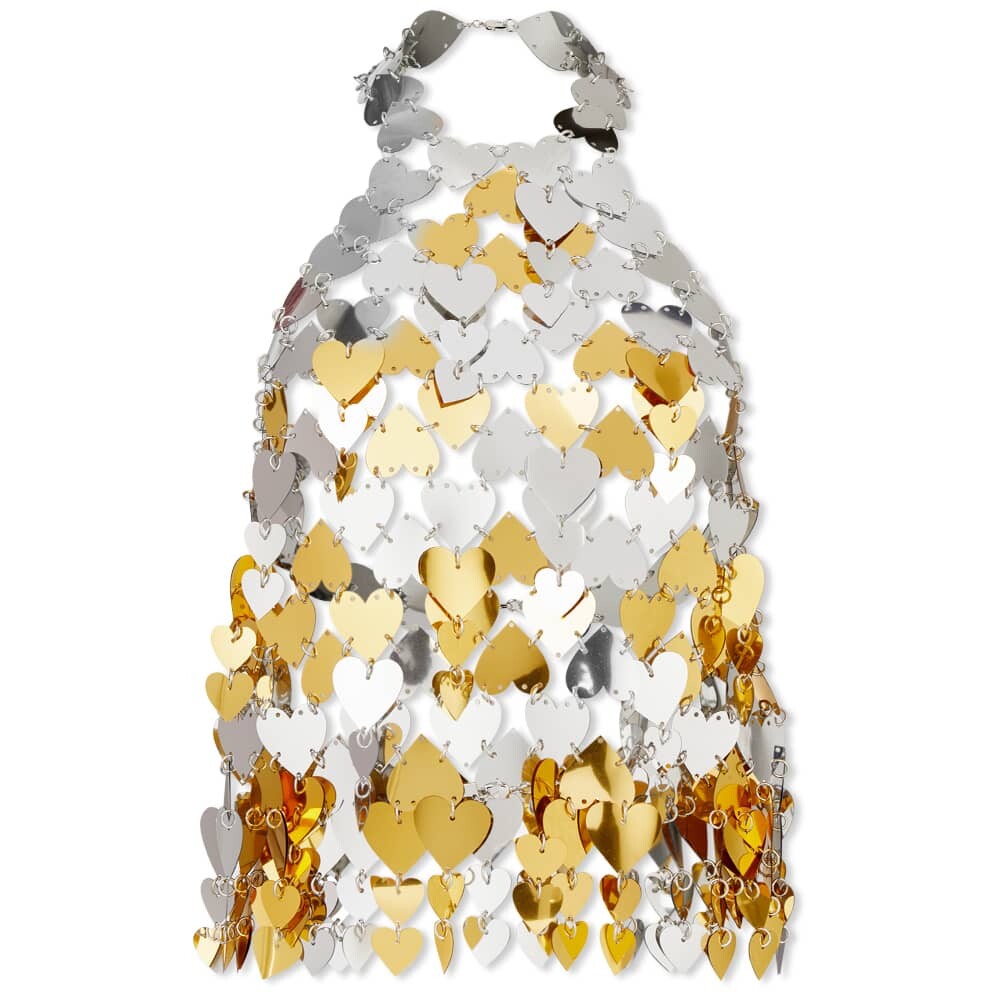 

Топ Paco Rabanne Heart Sequin Halter Top