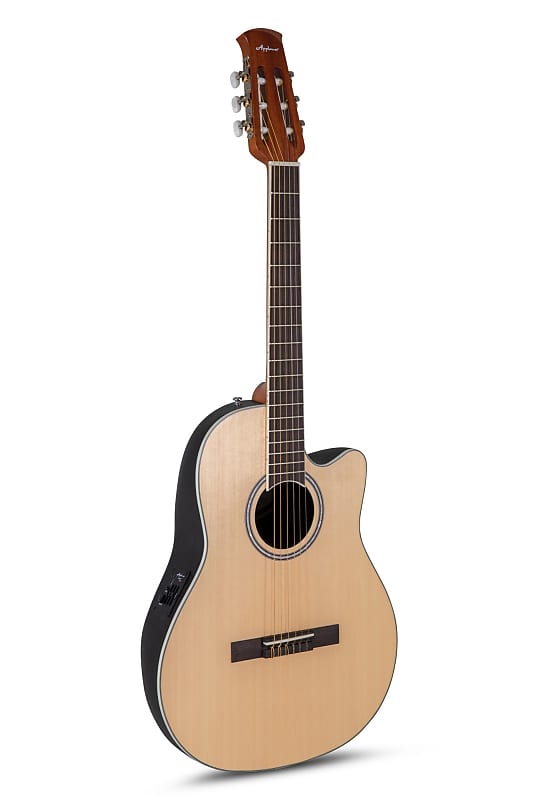 Акустическая гитара Ovation AB24CS-4S Applause Standard Mid-Depth Nylon 6-String Classical Acoustic-Electric Guitar
