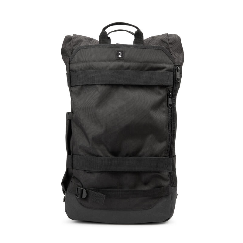 Рюкзак для скейтбординга с откидной крышкой и встроенным инструментом для скейтбординга - BP500 OXELO, цвет schwarz