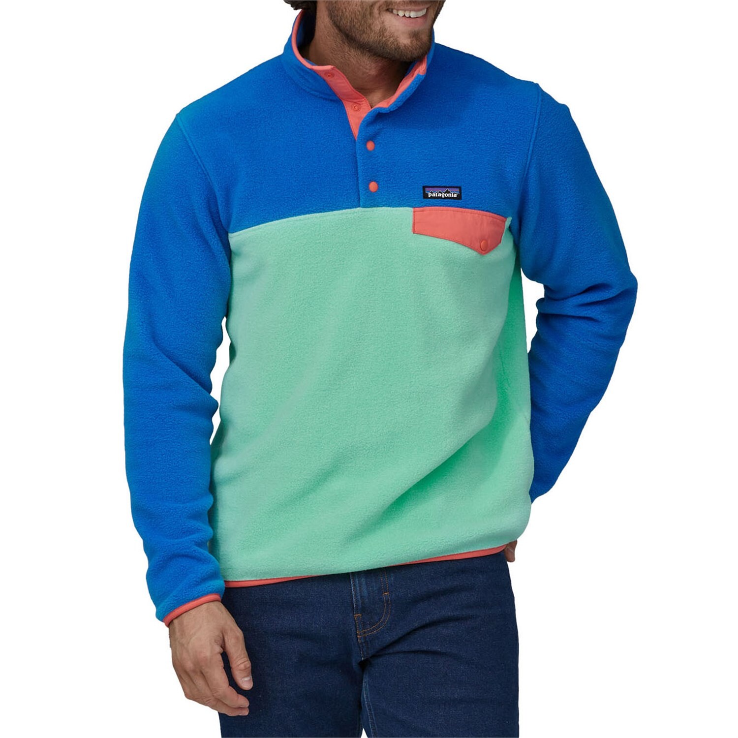 

Пуловер Patagonia Lightweight Synchilla Snap-T, цвет Early Teal