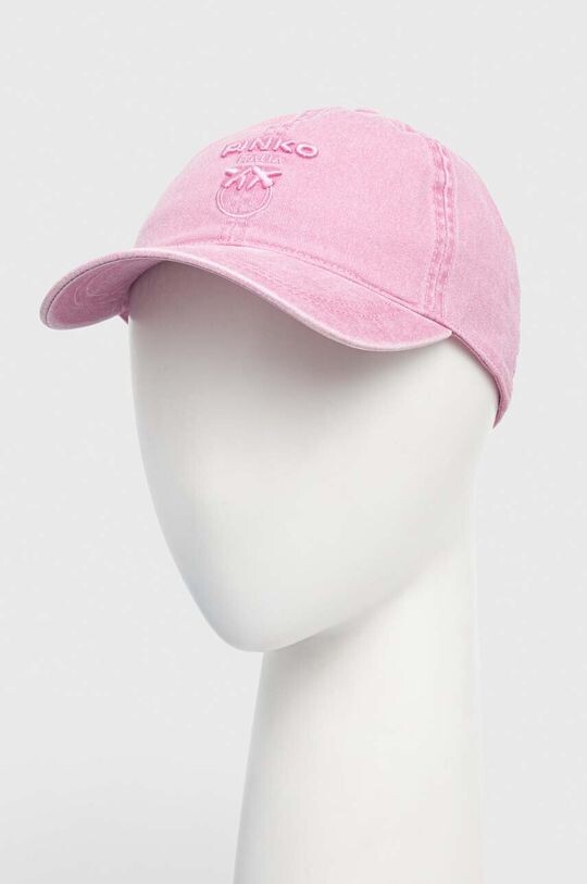 

Хлопковая бейсболка Pinko, розовый
