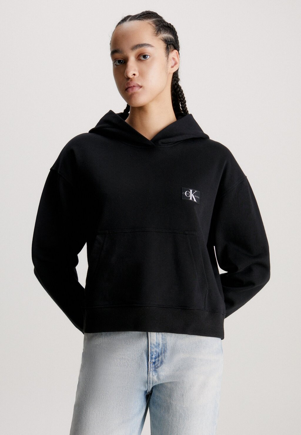 

Толстовка LABEL HOODIE Calvin Klein Jeans, ck черный