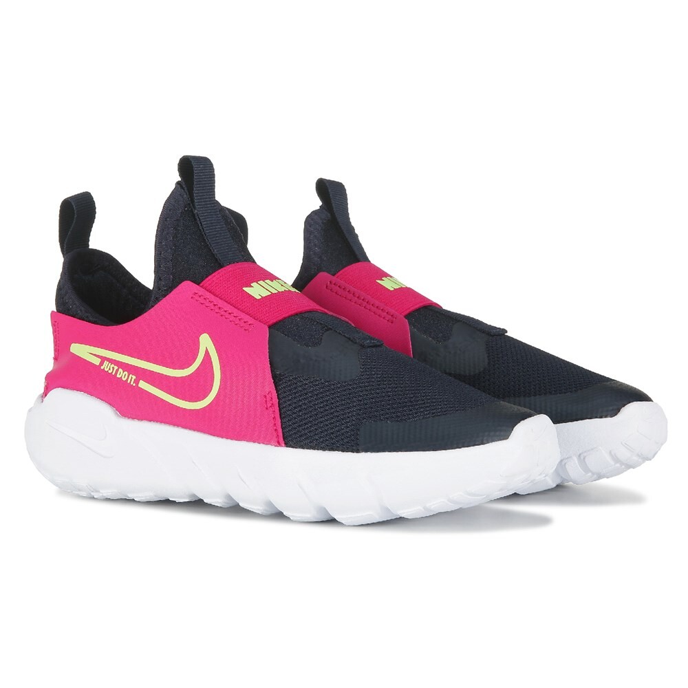 

Детские кроссовки без шнуровки Flex Runner 2 Little Kid Nike, синий