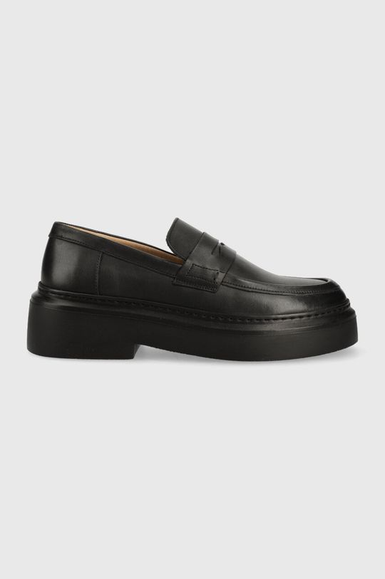Кожаные мокасины June Loafer Garment Project, черный кожаные мокасины sammy leather loafer allsaints черный