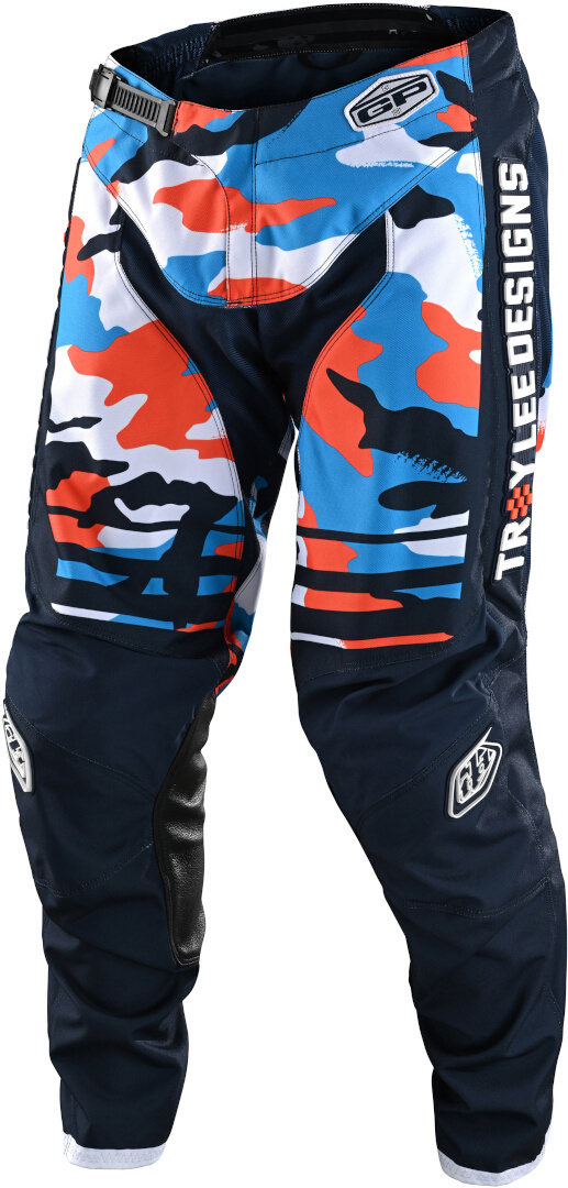 Брюки Troy Lee Designs GP Formula Camo Мотокросс, сине-оранжевые брюки спортивные чёрно оранжевые overcome