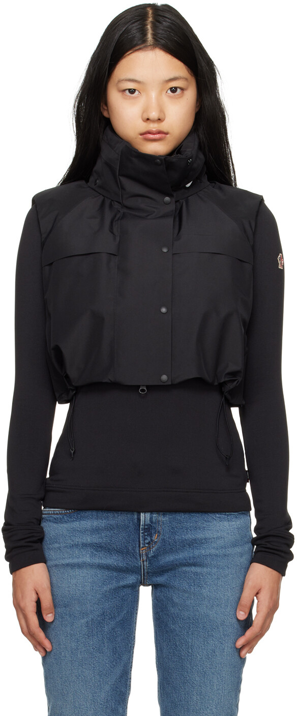 

2 Moncler 1952 Черный пуховый жилет Vanilis Moncler Genius