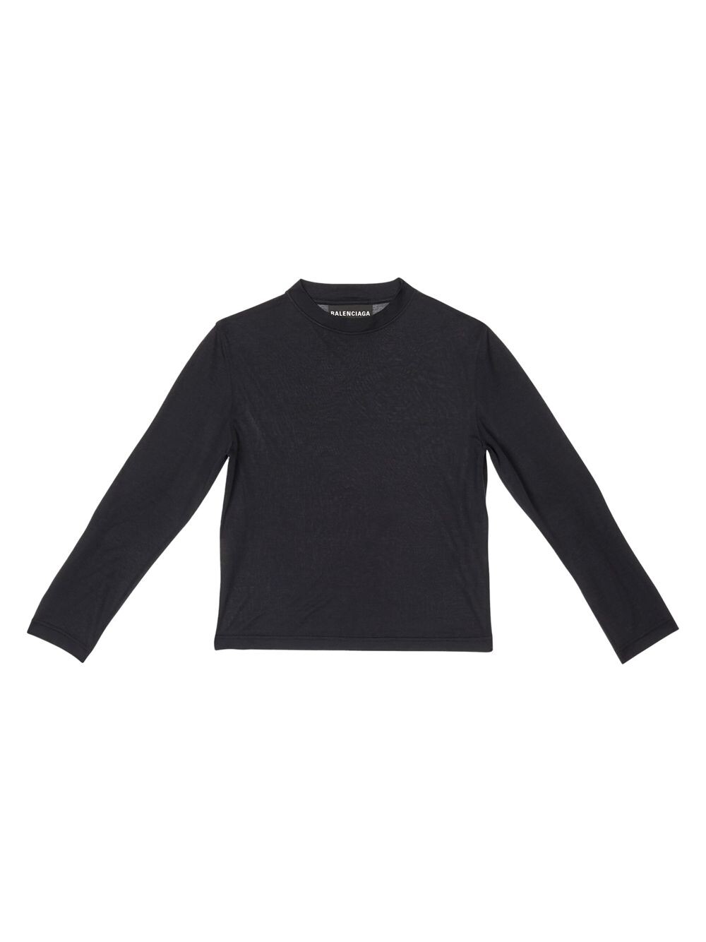 

Приталенная футболка с длинным рукавом Balenciaga Tab Balenciaga, черный
