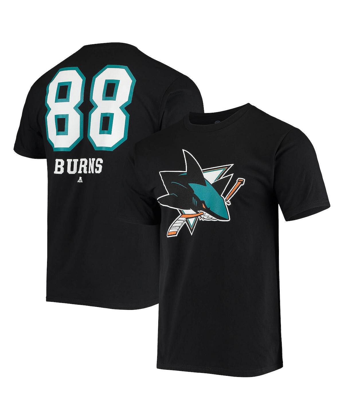 

Мужская футболка brent burns black san jose sharks underdog с именем и номером Fanatics, черный