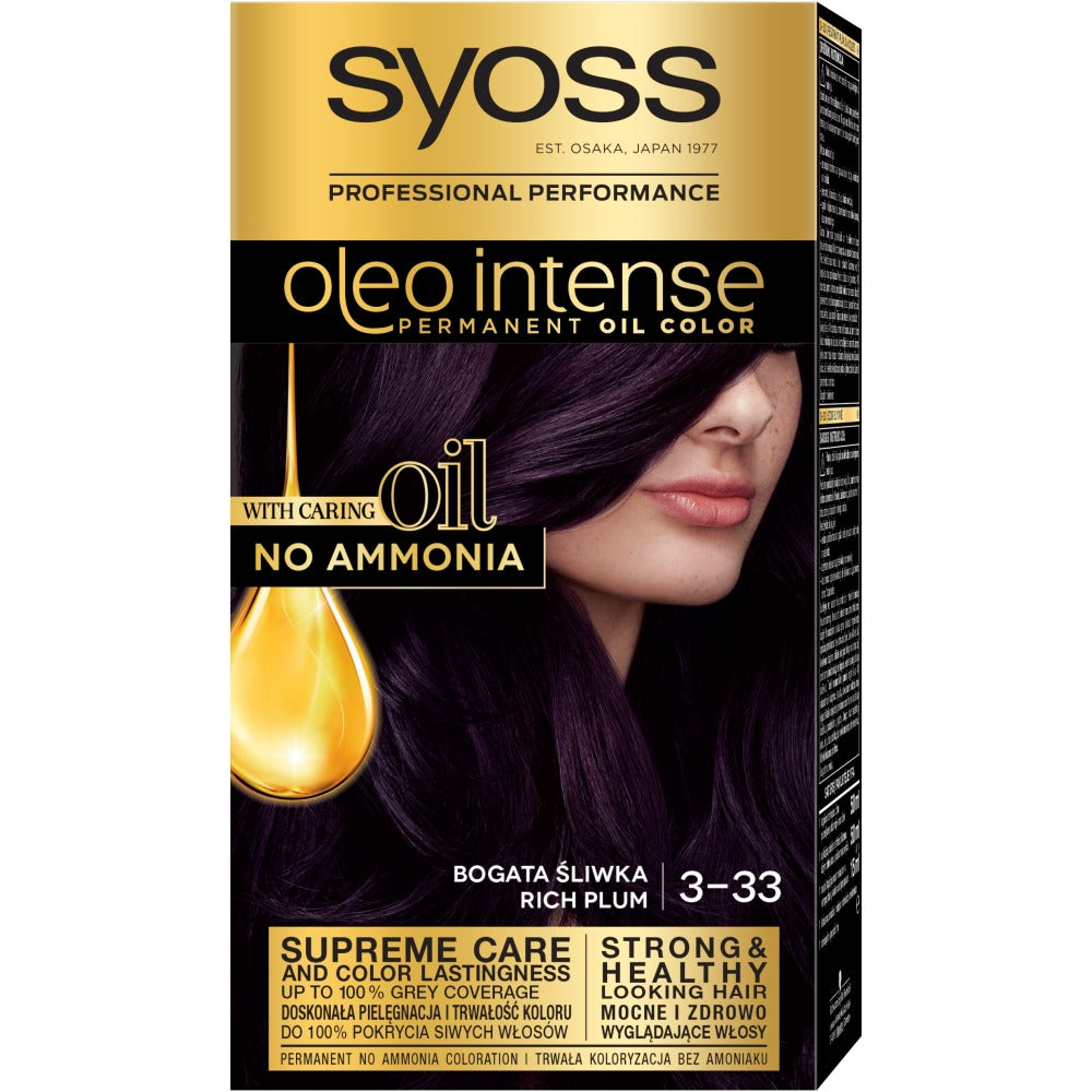 Syoss Стойкая краска для волос Oleo Intense с маслами 3-33 Насыщенная слива  – заказать по выгодной цене из-за рубежа в «CDEK.Shopping»