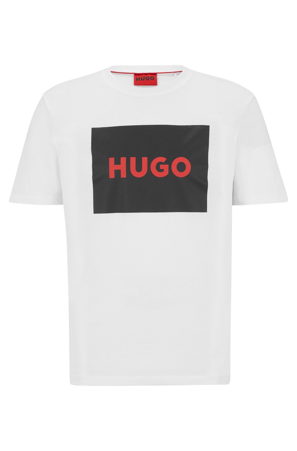 

Футболка Hugo Crew-neck In Cotton Jersey With Box Logo, белый